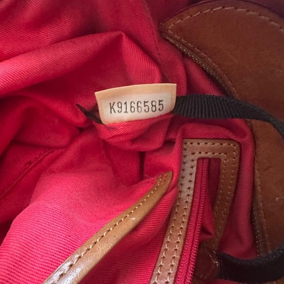 DOONEY & BOURKE Blue White Canvas Leather Logo Tote $369 LARGE EVERYDAY - Picture 13 of 14